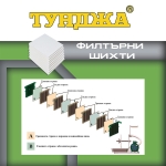 Филтърни шихти за вино ТУНДЖА V12 - 1,5 микрона / 200 × 200 мм / 25 броя