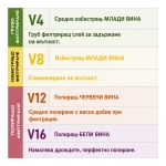 Филтърни шихти за вино ТУНДЖА V12 - 1,5 микрона / 200 × 200 мм / 25 броя