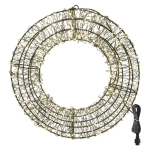 Светещ метален венец с 480 LED диода – 38 см Emos