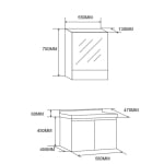 Комплект мебели за баня Forma Vita 15-60