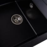 Кухненска мивка от технически камък SELENA 7950 Elefant Premium - черен металик
