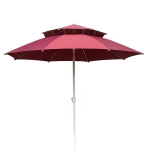 Градински чадър на две нива - червен