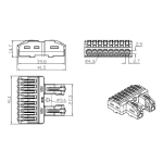 Универсален конектор за твърди и гъвкави електрически проводници „Бърза връзка“ 2 към 8 Els CMK-422-8