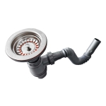 Сифон за мивка с утайник и гофрирана връзка Ø 32 Muff Matik TCK01 - 110 мм