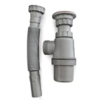 Сифон за мивка с утайник и гофрирана връзка Ø 32 Muff Matik TKL02 - 70 мм