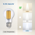 LED филамент лампа Vivalux FLICK Premium - AF60 / E27 / 1521 Lumens / 11 W