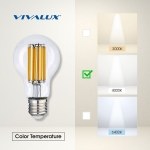 LED филамент лампа Vivalux FLICK Premium - AF60 / E27 / 1521 Lumens / 11 W