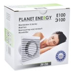 Стенен вентилатор за баня AirRoxy Planet Energy E100S 01-090 - Ø 100 мм / 26 Db