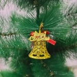 Комплект коледни камбанки за елха - 6 броя