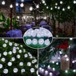 Коледни LED лампички Кристални топки за външна и вътрешна употреба - 10 м