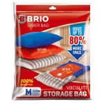 Вакуум плик BRIO за съхранение на дрехи 70 микрона / 60 × 50 см - М