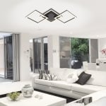 Плафон VIVALUX Sonoma LED SQ3 - ЧЕРЕН / 24 W / 4 000 K