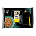Пълноценна храна за котки в грейви сос SHEBA Select Slice ПТИЧИ ЯСТИЯ - 4 броя × 85 грама