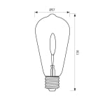 Филамент лампа VIVALUX Glow LED - STG57