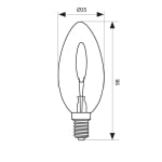 Филамент лампа VIVALUX Glow LED - BG35