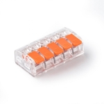 Универсална клема за гъвкави или твърди електрически проводници „Бърза връзка“ Els CMK-635 (5-проводна)