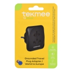Универсален зазимен адаптер за щепсел за пътуване от света към Европа TEKMEE 40430319