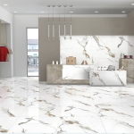 Калиброван гранитогрес STATUARIO LITHIC - 60 × 60 см