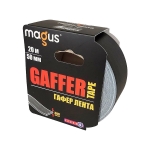 Гафер лента MAGUS - ЧЕРЕН мат / 20 м × 50 мм