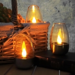 LED соларен свещник Glowly Lightex