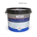 Декоративно интериорно покритие със стъклени перлени топчета MOTIVO CAVIAR на VITEX - СРЕБЪРНА база
