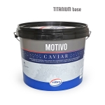 Декоративно интериорно покритие със стъклени перлени топчета MOTIVO CAVIAR на VITEX - ТИТАНИЕВА база