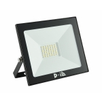 LED прожектор D-iL серия \"А\" SKU80602 - черен / IP65 / 6 000 K / 3 350 lm / 30 W