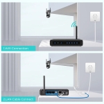 Водоустойчива Wi-Fi ротационна куполна камера с двоен обектив и цветно нощно виждане LYLU 2833 - 5 G / 8 MP