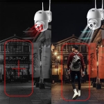 Водоустойчива Wi-Fi ротационна куполна камера с цветно нощно виждане LYLU 2008 - 5 G / 5 MP