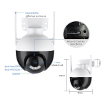 Водоустойчива Wi-Fi ротационна куполна камера с цветно нощно виждане LYLU 2645 - 5 G / 6 MP