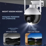 Водоустойчива Wi-Fi ротационна куполна камера с цветно нощно виждане LYLU 2645 - 5 G / 6 MP