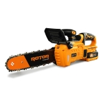 Акумулаторен верижен трион ROTOR RBS1201 с батерия и зарядно - 14″ / 36 см