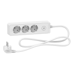 Разклонител ШУКО Schneider Electric UNICA - 3 гнезда / БЯЛ