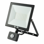 LED прожектор със сензор D-iL серия \"А\" SKU80610 - черен / IP44 / 6 000 K / 5 700 lm / 50 W