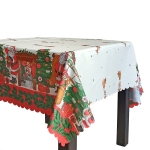 Коледна покривка за маса ДЯДО КОЛЕДА - 140 × 180 см