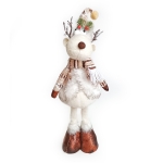 Коледен елен с дълги крака от филц и плетиво  за декорация - ДАШЪР