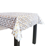 Коледна покривка за маса с блестяща декорация - 120 × 150 см