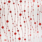 Коледна покривка за маса с блестяща декорация в ЧЕРВЕНО - 150 × 220 см