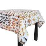 Коледна покривка за маса с блестяща декорация - 150 × 220 см