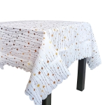 Коледна покривка за маса с блестяща декорация - 150 × 220 см