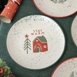 Керамична коледна чиния Xmas - 4 мотива