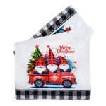 Коледна кърпа за ръце 30 × 50 см - Джуджета с пикап