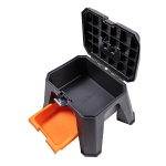 Пластмасова табуретка с вграден органайзер за съхранение и дръжка за носене TACTIX 320352