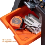 Пластмасова табуретка с вграден органайзер за съхранение и дръжка за носене TACTIX 320352