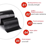 Полиетиленова водоустойчива самозалепваща лента MAGUS за бързи ремонти на течове - 1,5 метра × 50 мм