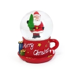 Преспапие червена чашка Merry Christmas с Дядо Коледа