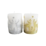 Коледна свещ Deer - 2 цвята