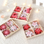 Коледни дървени играчки - комплект два вида