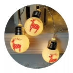 Коледни LED лампички на батерии Елени