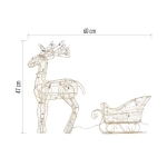 Светещ елен с шейна на батерии Emos